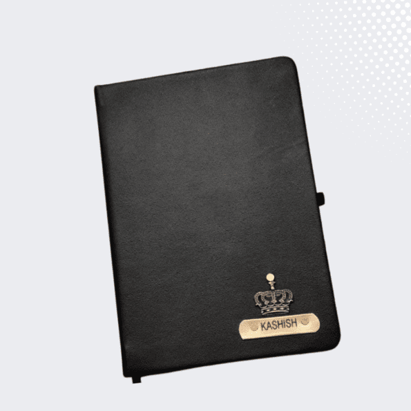 Black Diary – Personalized gift – Customized Diary – Plush Gifting