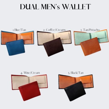 Men's Dual Wallet Color Shade