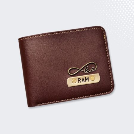 Custom Mens Wallet-Brown Leather
