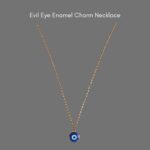 Evil Eye Enamel Charm Necklace_Plush Gifting Co