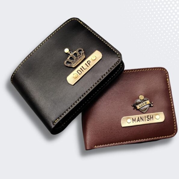 Mens wallet SET OF 2 – Personalized Mens wallet – Customized gifting