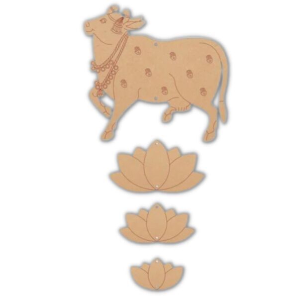 PICHWAI COW HAND PAINTING – CUT OUT OUTER PIC – PLUSH GIFTING CO
