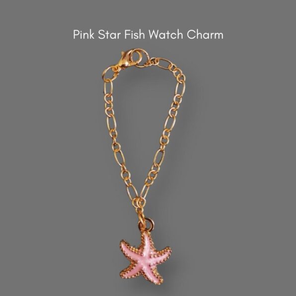 Pink Star Fish Watch Charm – Set Product – Plush Gifting Co