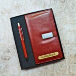 Personalized Diary and Pen Set – Vintage Brown 1.1